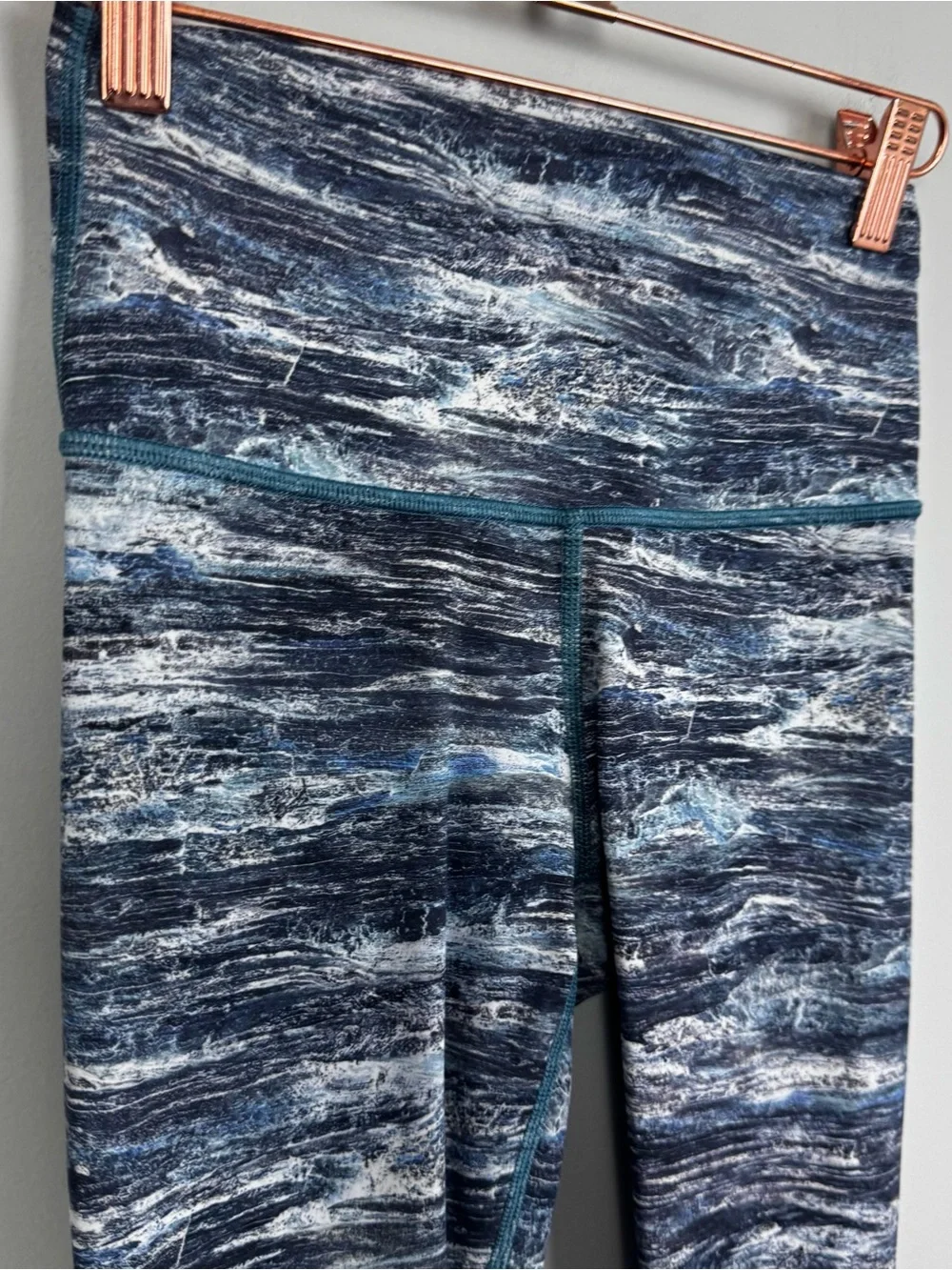 LULULEMON | Wunder Under 25” High-Rise Blue Aerial Drift Leggings Women’s Size 4